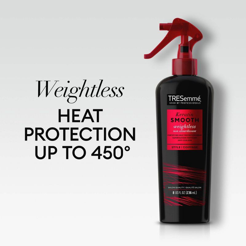 slide 4 of 7, Tresemme Protecting Heat Spray Keratin Smooth for Taming Frizz & Reducing Breakage - 8 fl oz, 8 fl oz