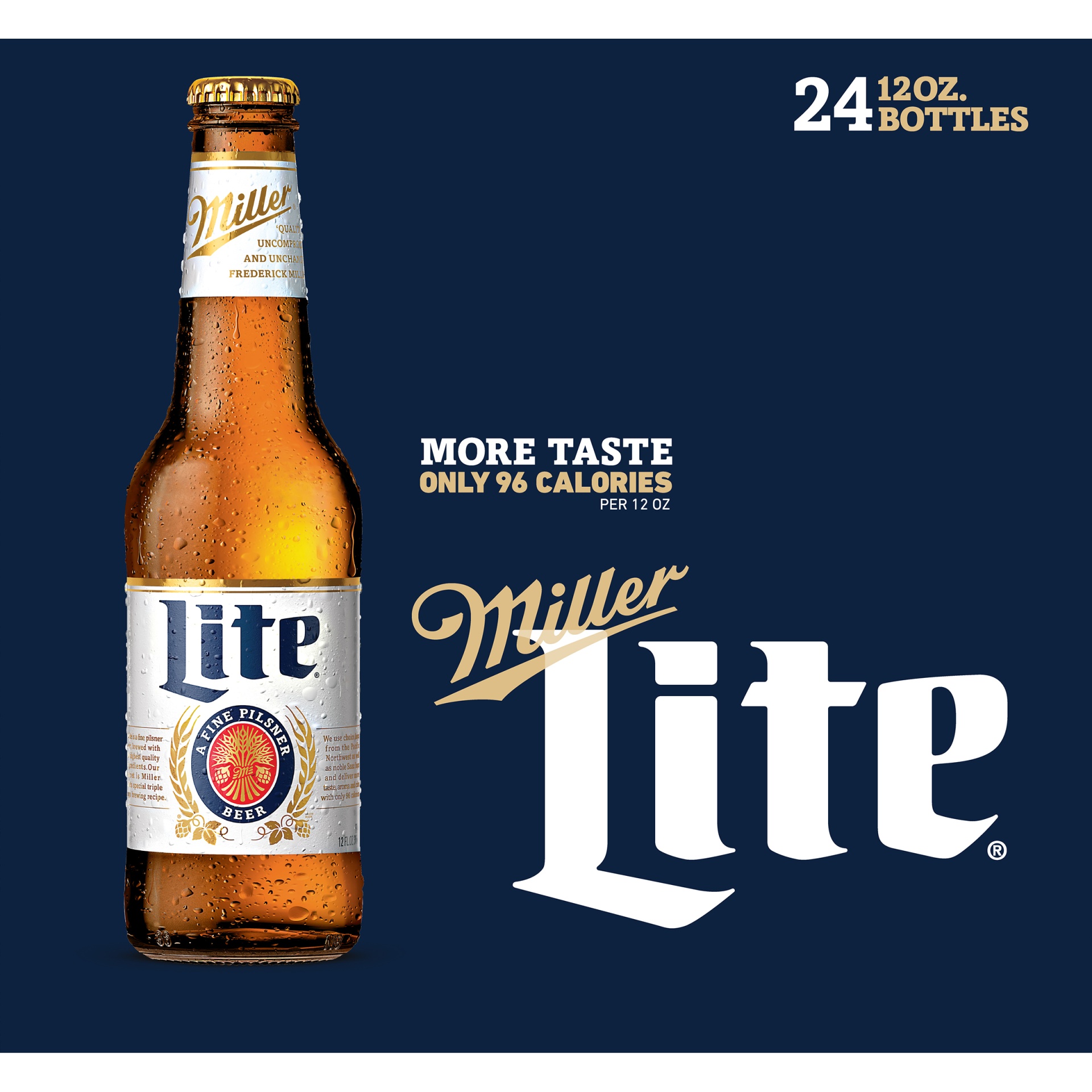 slide 6 of 6, Miller Lite Beer - 24pk/12 fl oz Bottles, 12 fl oz