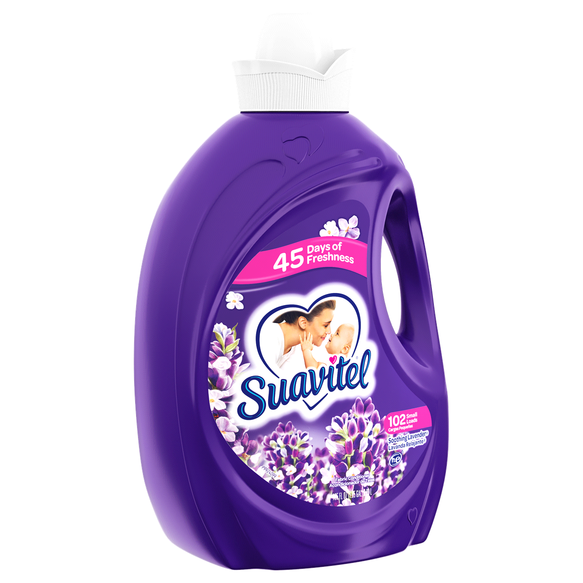 slide 3 of 5, Suavitel Scented Liquid Fabric Softener and Conditioner - Soothing Lavender - 120 fl oz, 120 fl oz