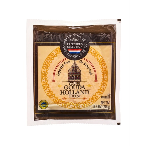 Lidl Preferred Selection red wax Gouda 9.3 oz Shipt