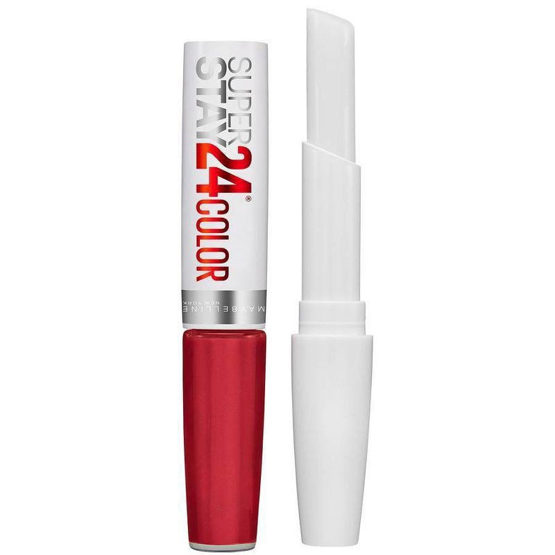 slide 5 of 6, Maybelline Super Stay 24 2-Step Long Lasting Liquid Lipstick - Keep Up The Flame - 0.14 fl oz, 0.14 fl oz