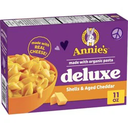 Annie's Deluxe Rich & Creamy Shells & Aged Cheddar Mac and Cheese Sauce - 11oz