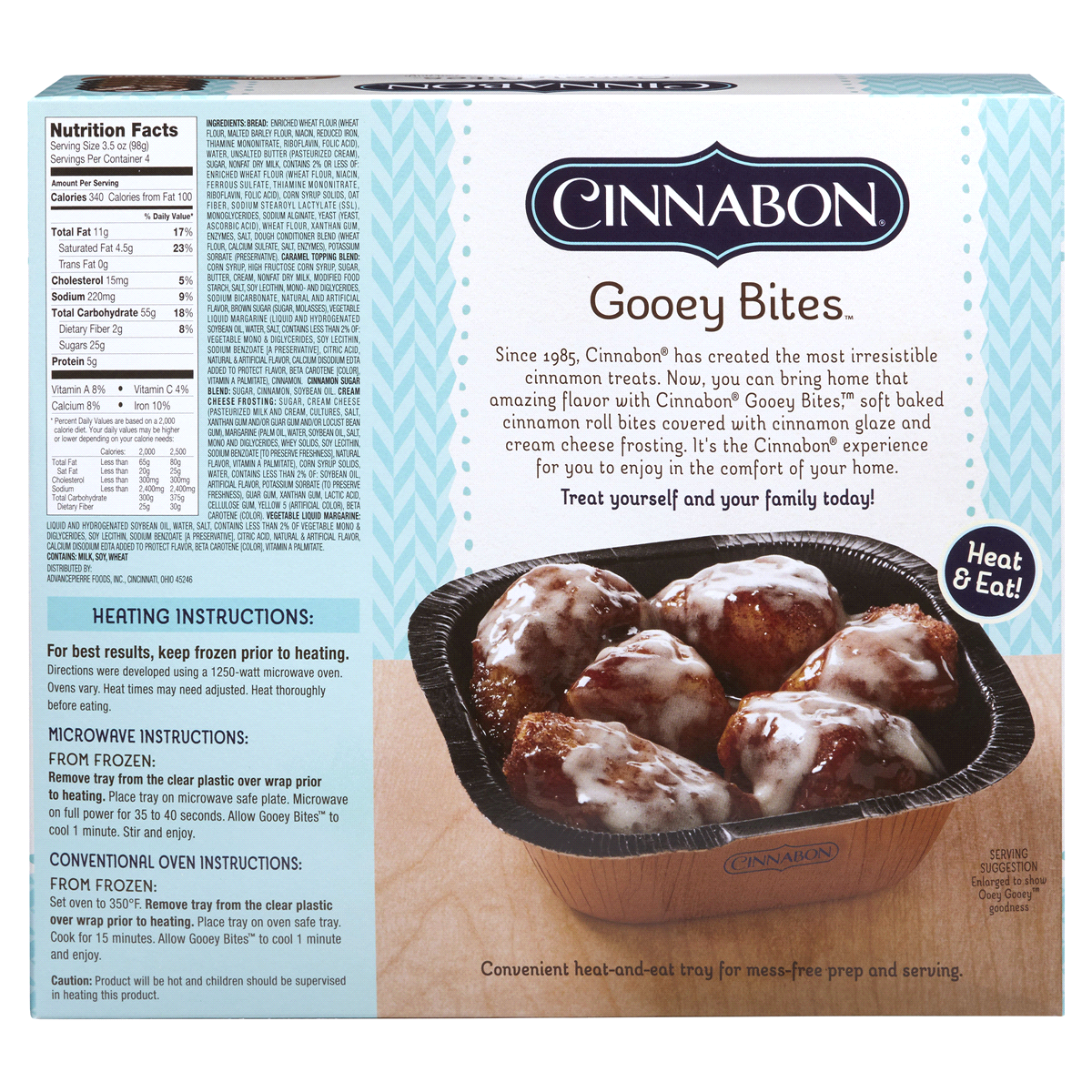 slide 2 of 3, Cinnabon Gooey Bites, 4 ct; 3.5 oz