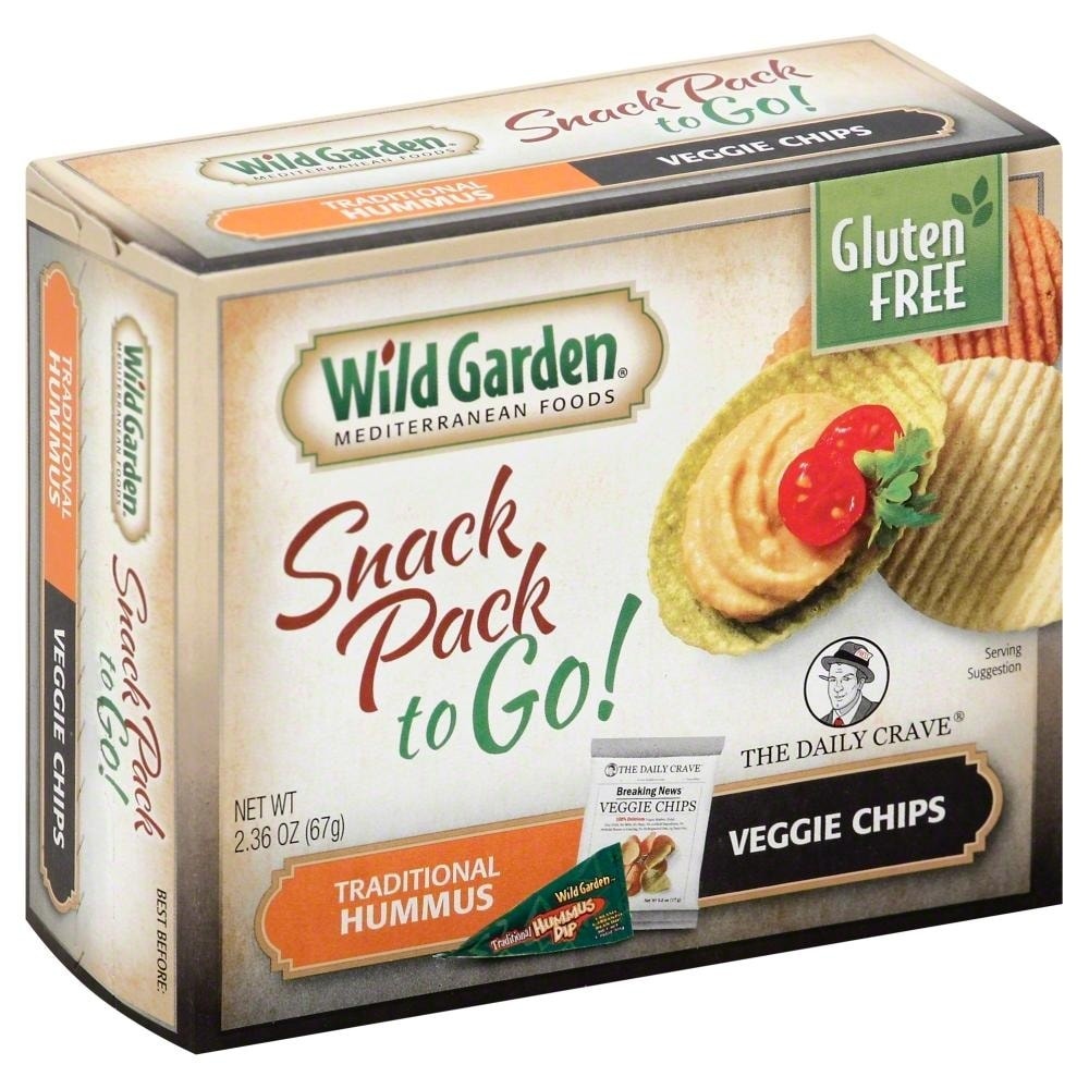 slide 1 of 1, Wild Garden Snack Box to Go! Tradtional Hummus Veggie Chips, 2.36 oz