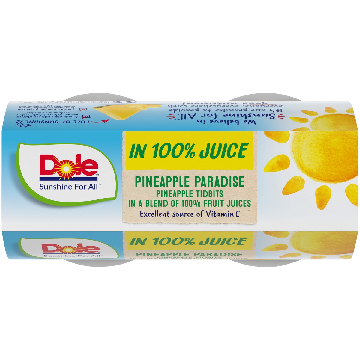 slide 9 of 9, Dole Pineapple Tidbits in 100% Fruit Juice 4 - 4 oz Cups, 4 ct