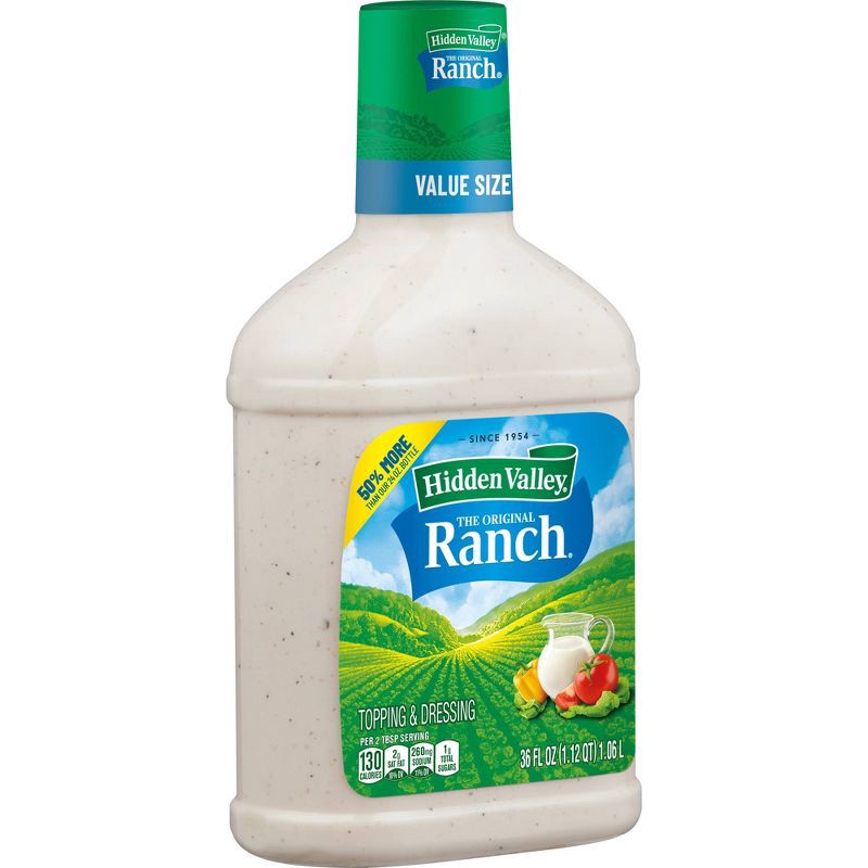 slide 8 of 13, Hidden Valley Original Ranch Salad Dressing & Topping - Gluten Free - 36fl oz, 36 fl oz