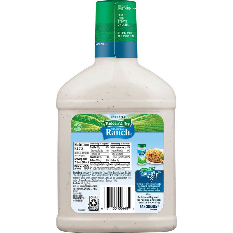 slide 9 of 13, Hidden Valley Original Ranch Salad Dressing & Topping - Gluten Free - 36fl oz, 36 fl oz