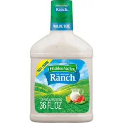 Hidden Valley Original Ranch Salad Dressing & Topping - Gluten Free - 36fl oz