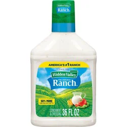Hidden Valley Original Ranch Salad Dressing & Topping - Gluten Free - 36fl oz