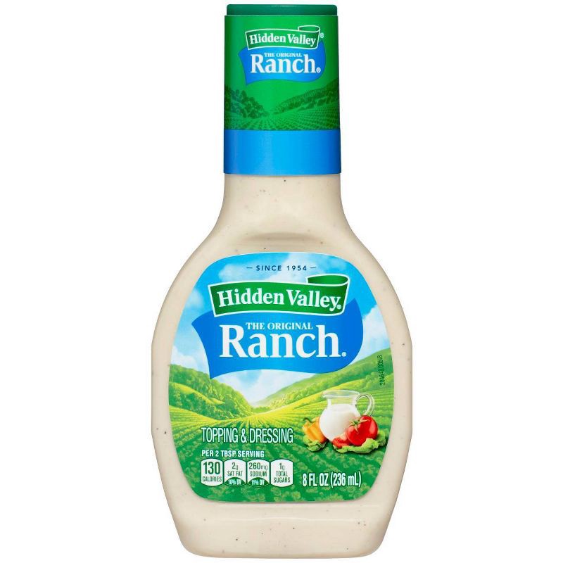 slide 3 of 10, Hidden Valley Original Ranch Salad Dressing & Topping - Gluten Free - 8 fl oz, 8 fl oz