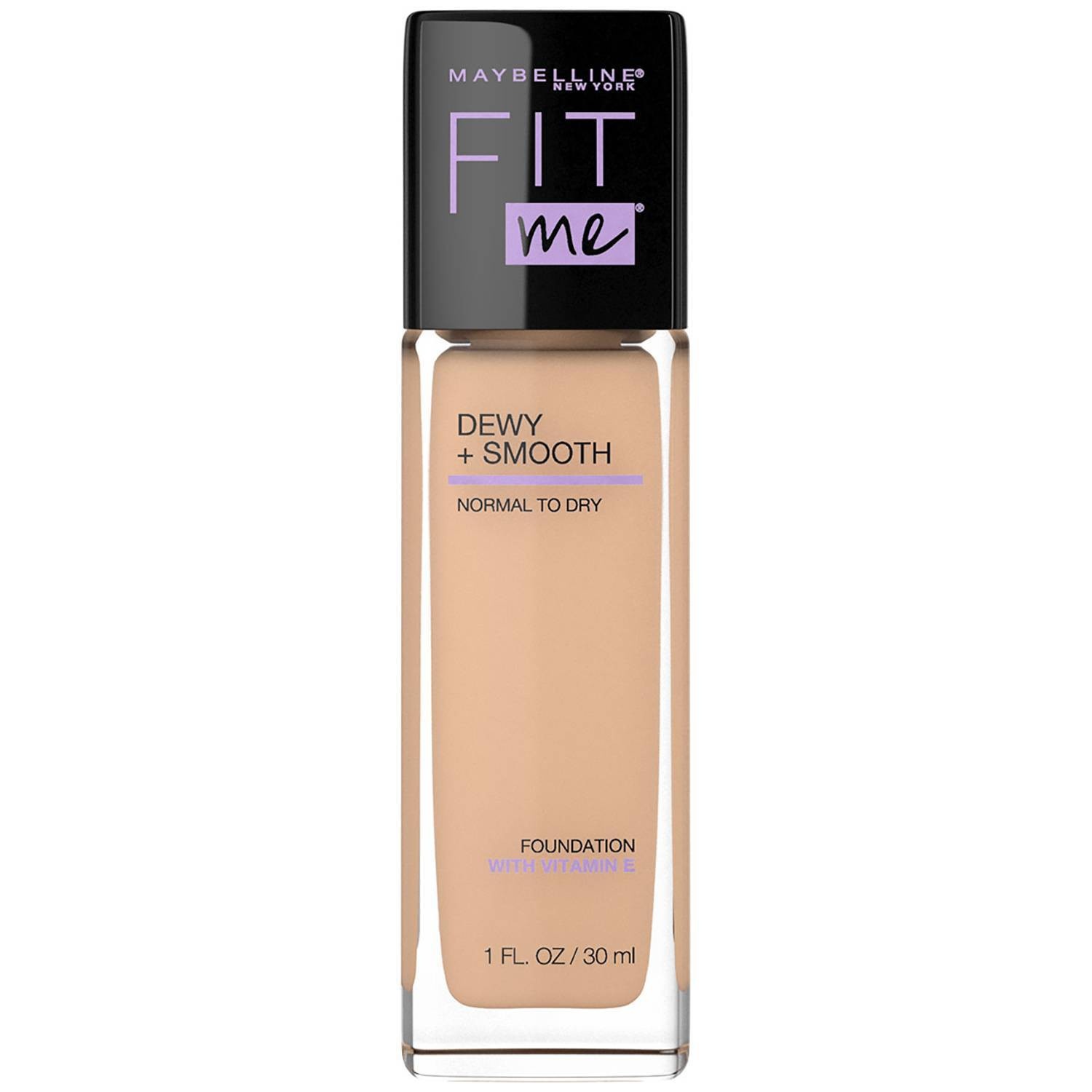 slide 1 of 5, Maybelline Fit Me Dewy + Smooth Foundation SPF 18 - 125 Nude Beige - 1 fl oz, 1 fl oz