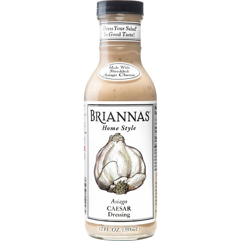 slide 1 of 3, Briannas Brianna's Asiago Caesar Dressing - 12 fl oz, 12 fl oz