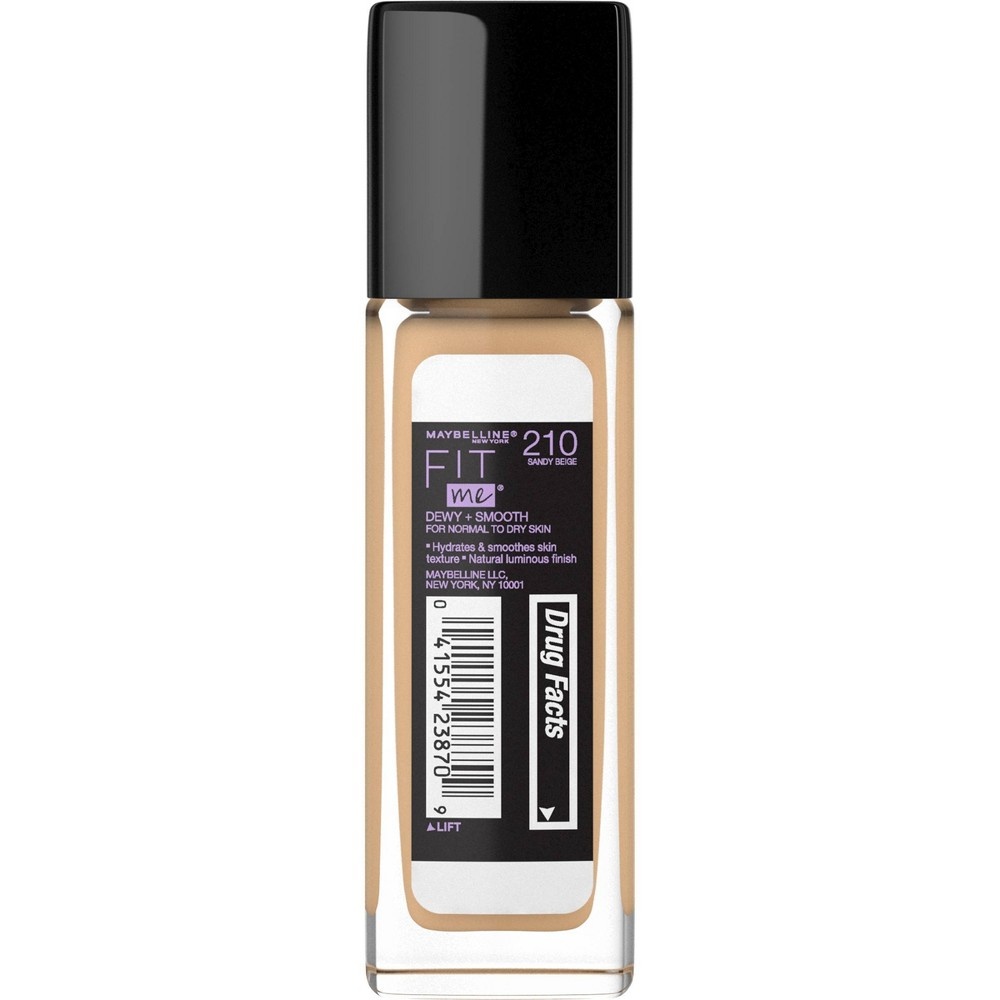 slide 4 of 5, Maybelline Fit Me Dewy + Smooth Foundation SPF 18 - 210 Sandy Beige - 1 fl oz, 1 fl oz