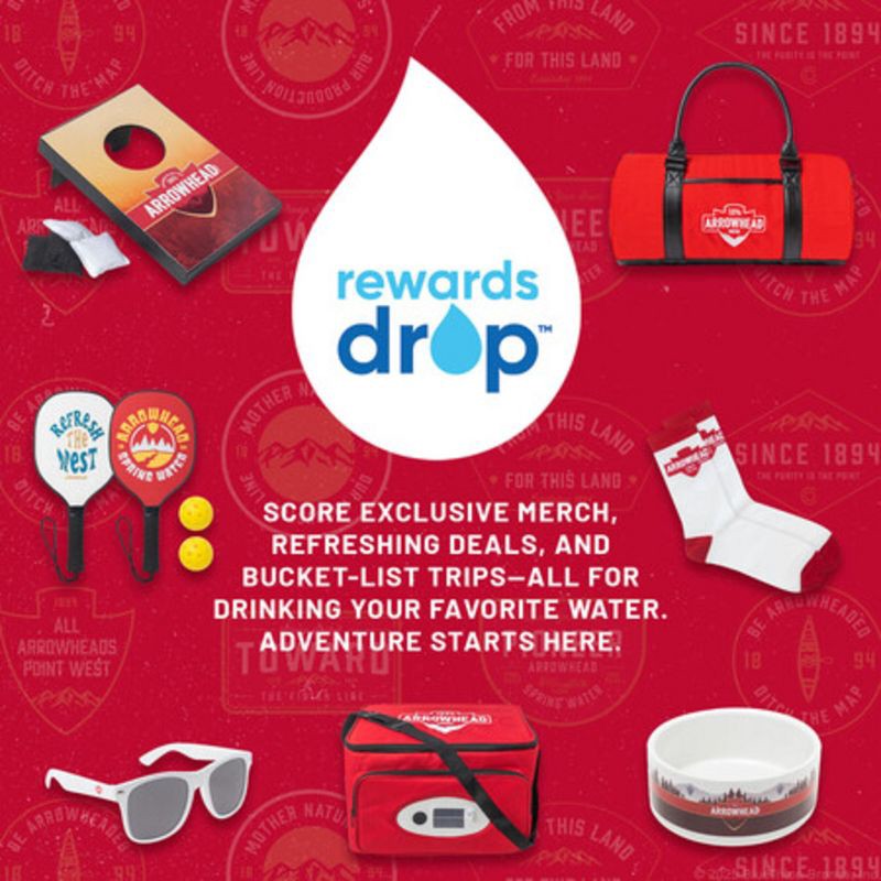 slide 4 of 11, Arrowhead Brand 100% Mountain Spring Water - 6pk/23.7 fl oz Sports Cap Bottles, 6 ct; 23.7 fl oz