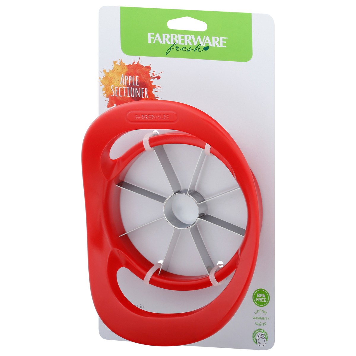 slide 7 of 9, Farberware Fresh Apple Sectioner, Red, 1 ct