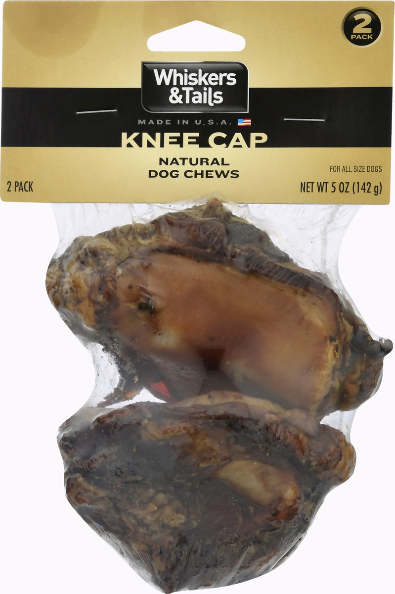 slide 8 of 9, Whiskers & Tails 2 Pack Knee Cap Natural Dog Chews 2.0 oz, 2 oz