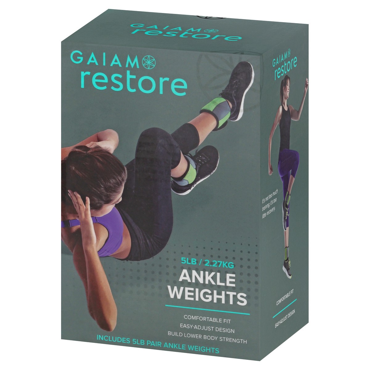 slide 11 of 11, Gaiam Restore 5 lb Ankle Weights 1 ea, 1 ea