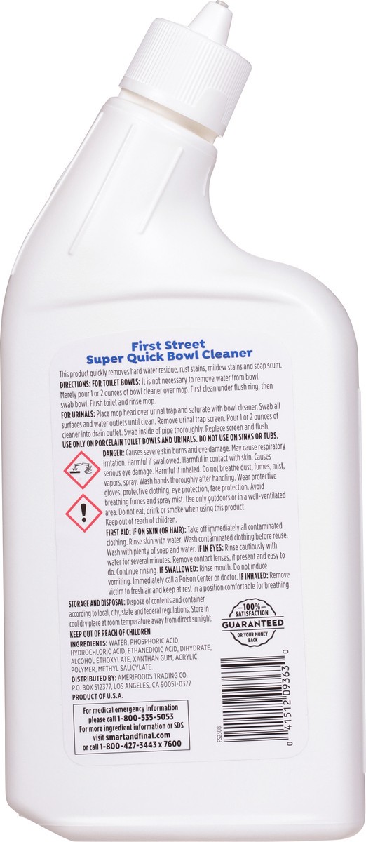 slide 8 of 14, Cb24 First Street Toilet Bowl Cleaner Super Quick, 32 oz