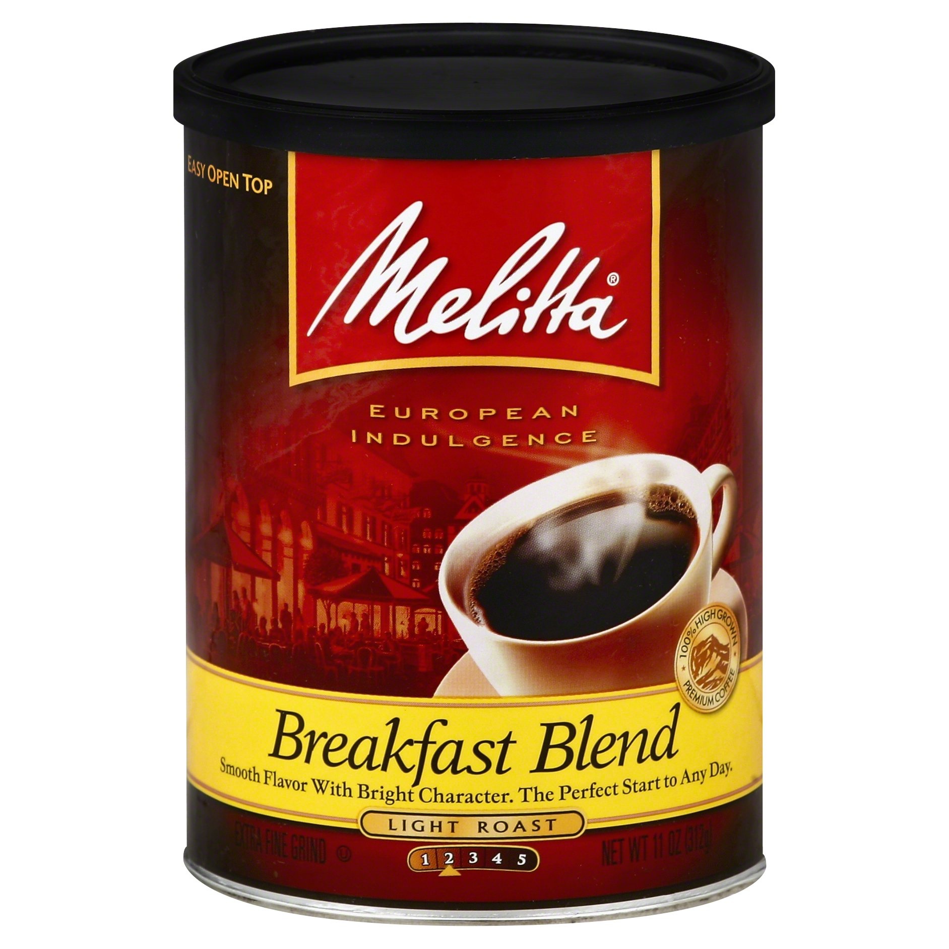 slide 1 of 6, Melitta Coffee, Extra Fine Grind, Light Roast, Breakfast Blend, 11 oz