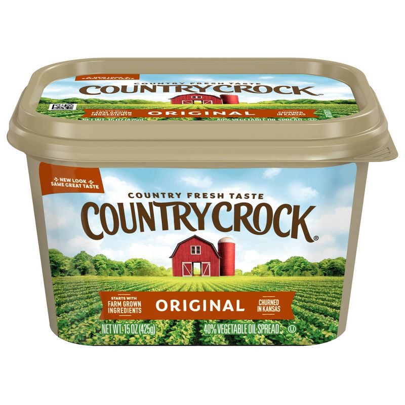 slide 1 of 7, Country Crock Original Vegetable Oil Spread Tub - 15oz, 15 oz