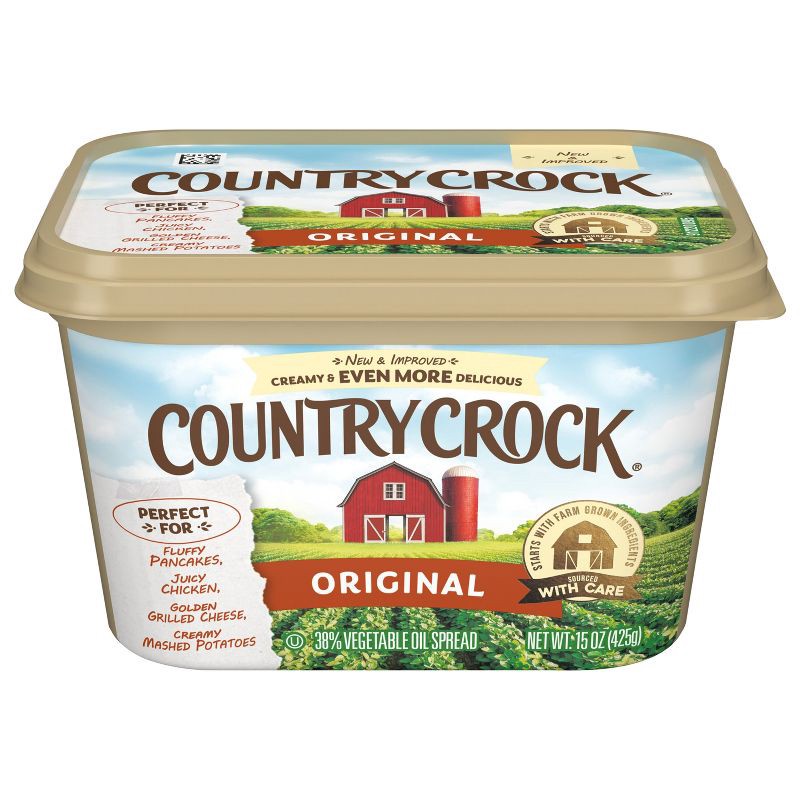slide 1 of 7, Country Crock Original Vegetable Oil Spread Tub - 15oz, 15 oz