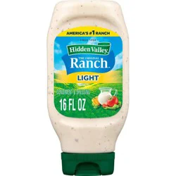 Hidden Valley Original Ranch Light Salad Dressing & Topping - Gluten Free - 16fl oz