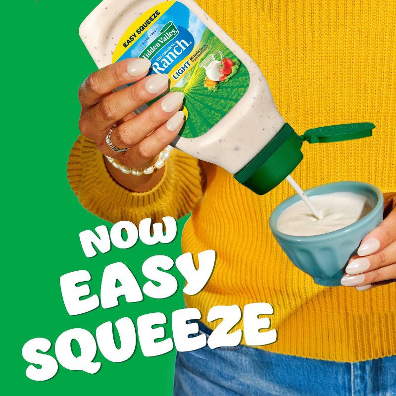 slide 3 of 10, Hidden Valley Original Ranch Light Salad Dressing & Topping - Gluten Free - 24fl oz, 24 fl oz
