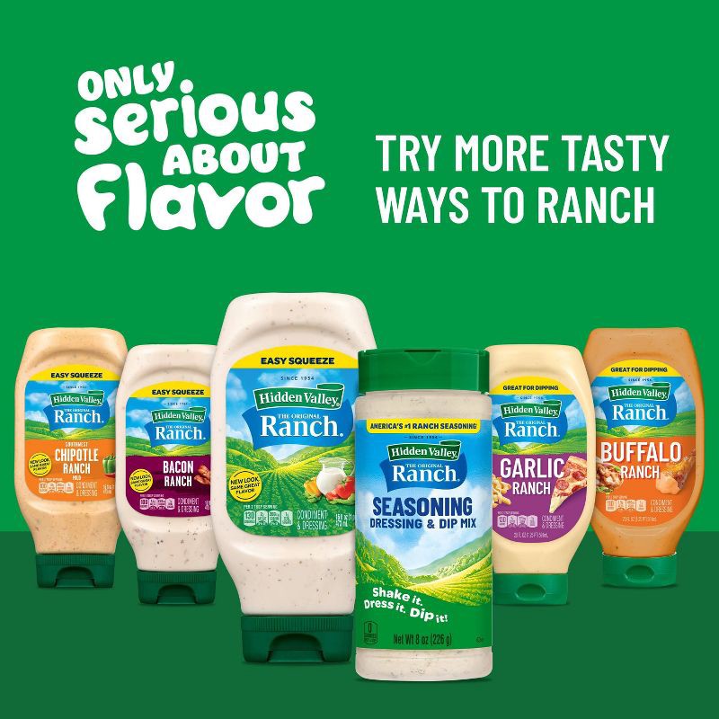 slide 9 of 10, Hidden Valley Original Ranch Light Salad Dressing & Topping - Gluten Free - 24fl oz, 24 fl oz