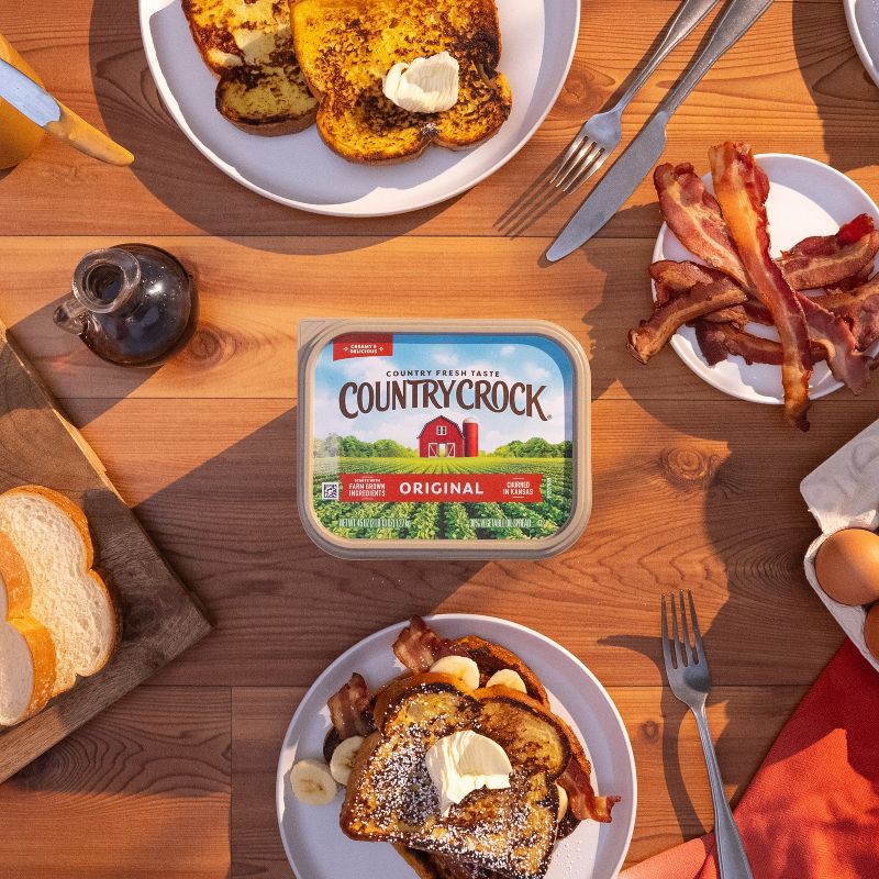 slide 5 of 8, Country Crock Original Vegetable Oil Spreadable Tub - 45oz, 45 oz