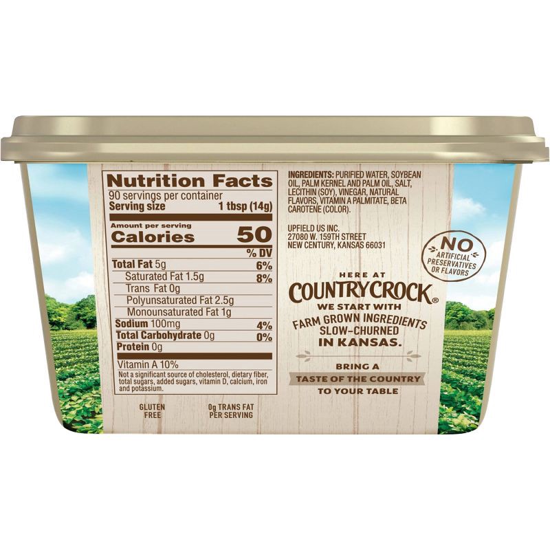 slide 8 of 8, Country Crock Original Vegetable Oil Spreadable Tub - 45oz, 45 oz