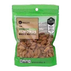 SE Grocers Unsalted Almonds Whole Natural