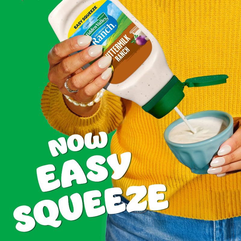 slide 3 of 10, Hidden Valley Buttermilk Ranch Salad Dressing & Topping - Gluten Free - 24 fl oz, 24 fl oz