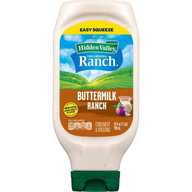 slide 10 of 10, Hidden Valley Buttermilk Ranch Salad Dressing & Topping - Gluten Free - 24 fl oz, 24 fl oz