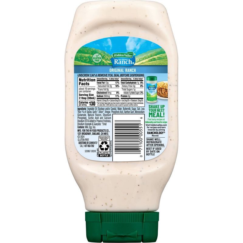 slide 2 of 10, Hidden Valley Original Ranch Salad Dressing & Topping - Gluten Free - 16 fl oz, 16 fl oz