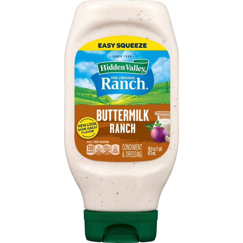 slide 10 of 10, Hidden Valley Buttermilk Ranch Salad Dressing & Topping - 16 fl oz, 16 fl oz