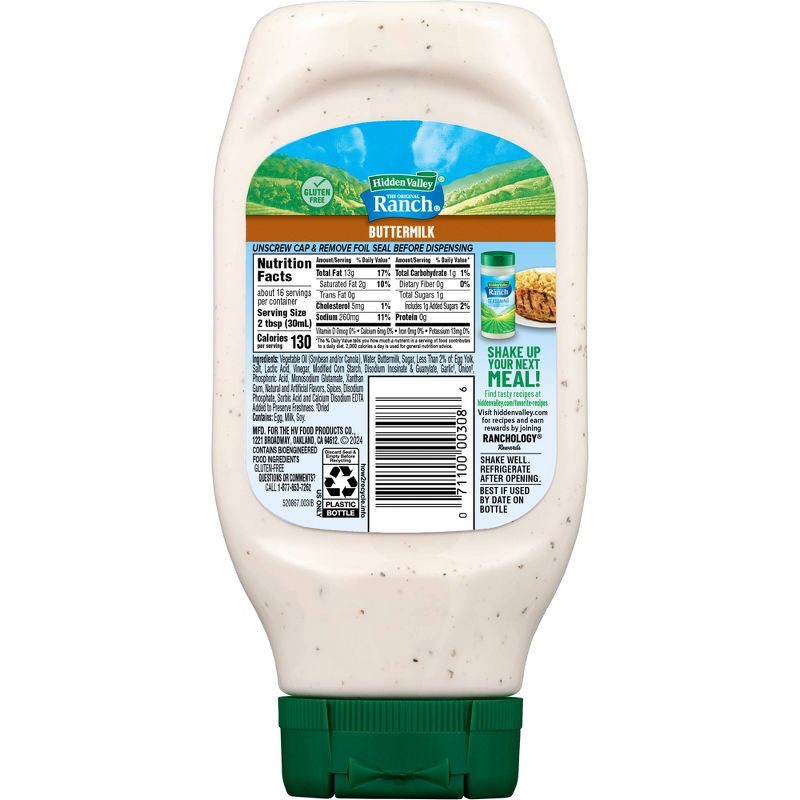 slide 2 of 10, Hidden Valley Buttermilk Ranch Salad Dressing & Topping - 16 fl oz, 16 fl oz