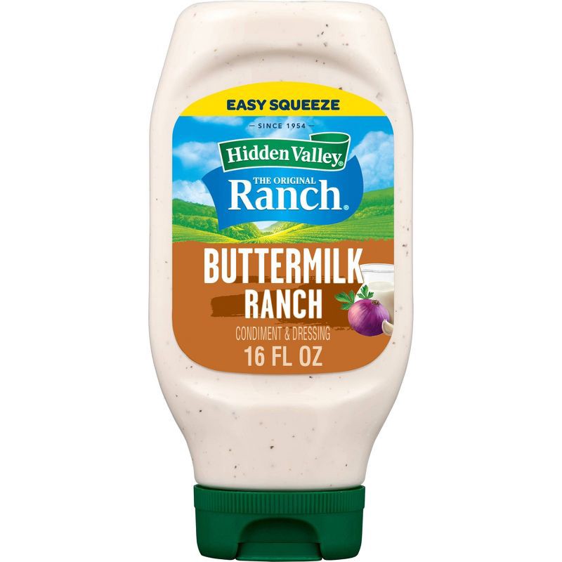 slide 1 of 10, Hidden Valley Buttermilk Ranch Salad Dressing & Topping - 16 fl oz, 16 fl oz