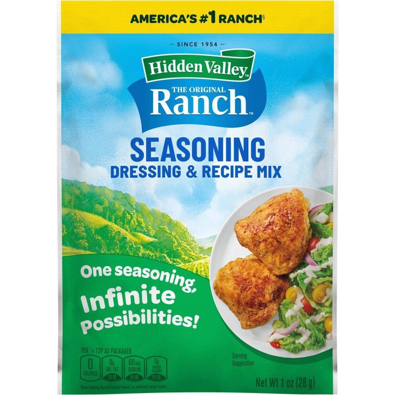 slide 10 of 10, Hidden Valley Original Ranch Salad Dressing & Seasoning Mix - 1oz, 1 oz