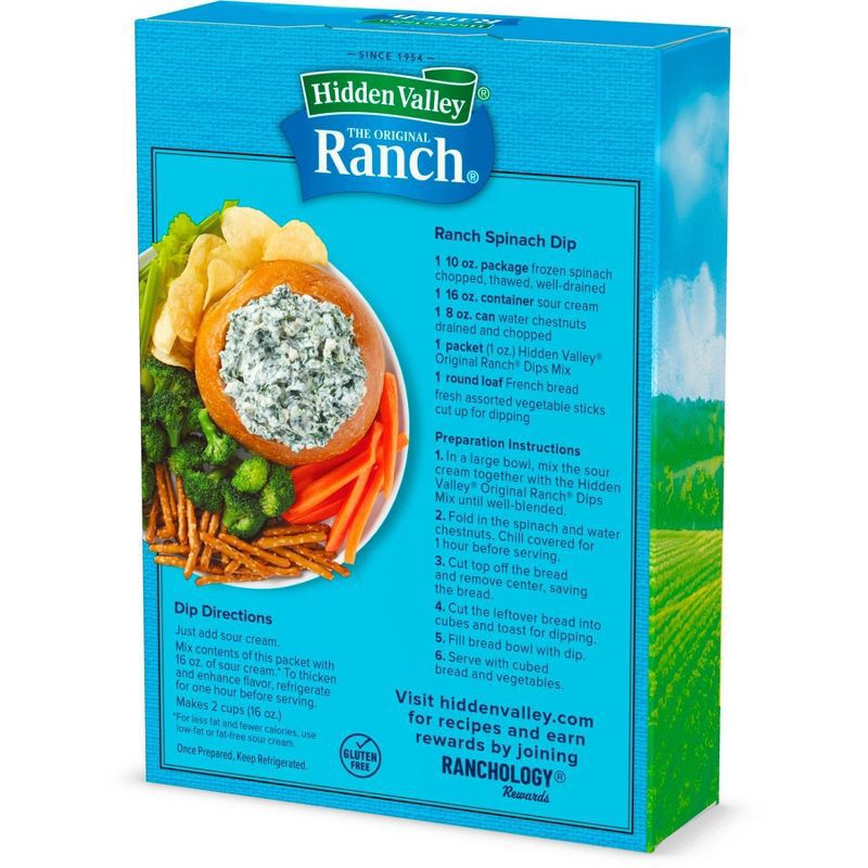 slide 9 of 12, Hidden Valley Original Ranch Dips Mix, Gluten Free, Keto-Friendly - 4 Pk, 4 ct