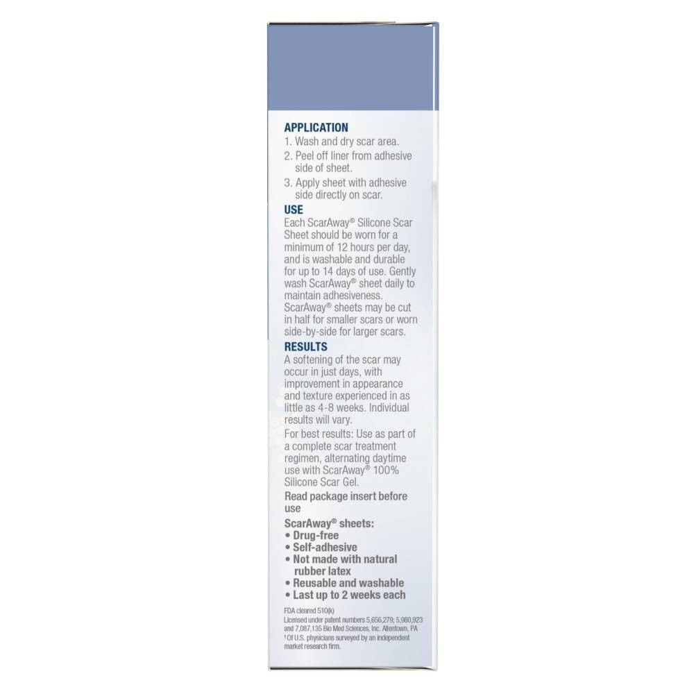 slide 7 of 7, ScarAway Scar Treatment Sheets, 8 ct