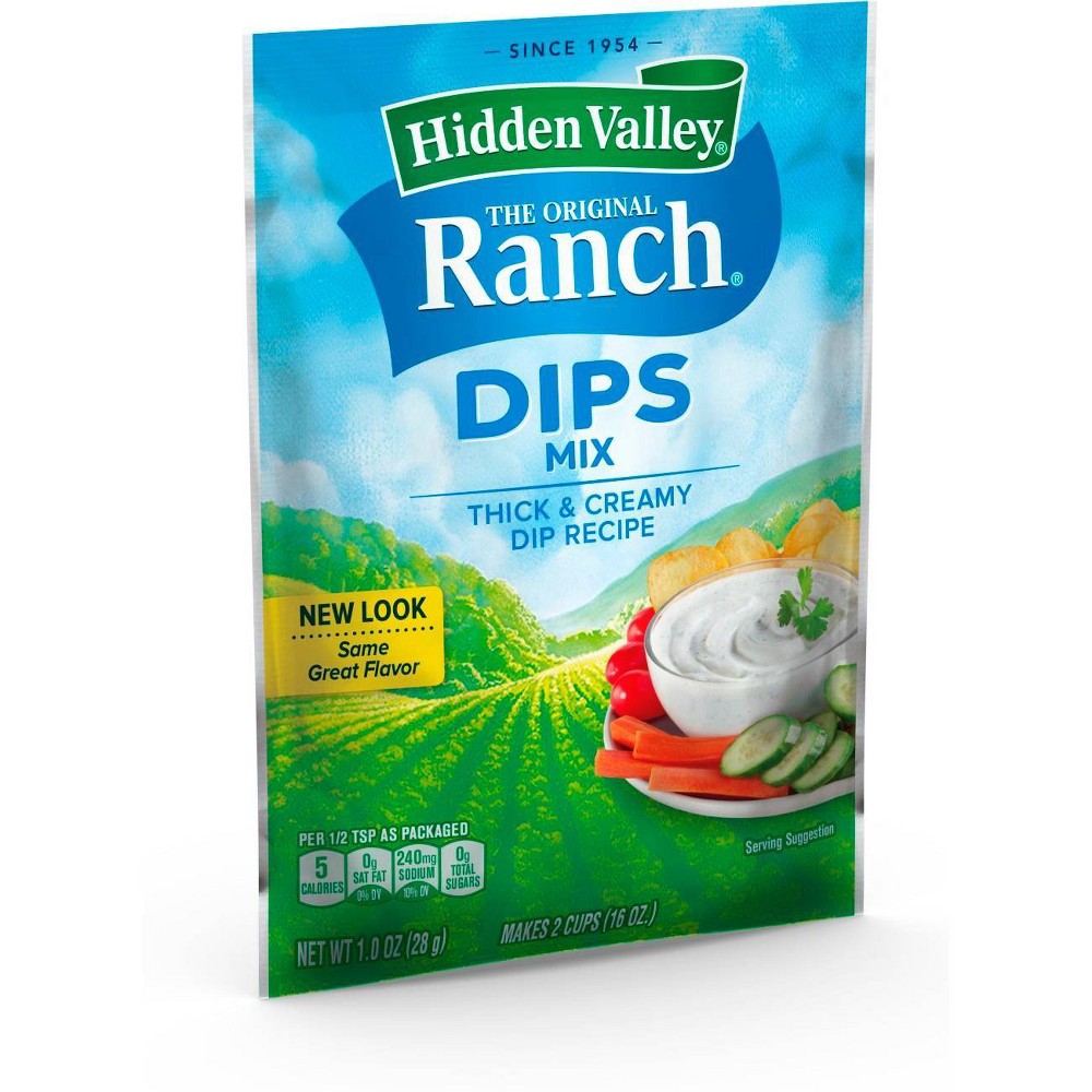 slide 2 of 6, Hidden Valley Original Ranch Dips Mix Packet, 1 oz
