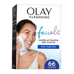 Olay Daily Facials Face Cleansing Wipes Makeup Remover - Unscented - 66ct