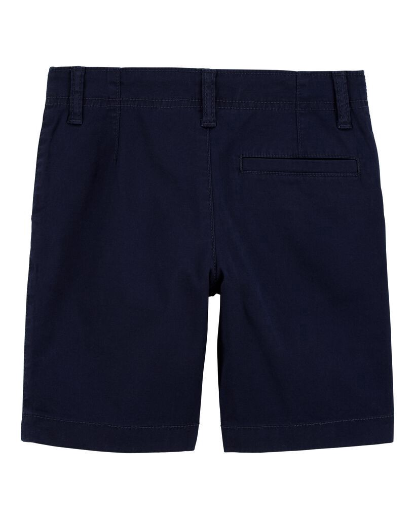 slide 3 of 3, Oshkosh Kid Stretch Chino Uniform Shorts - Navy Navy 5, 1 ct