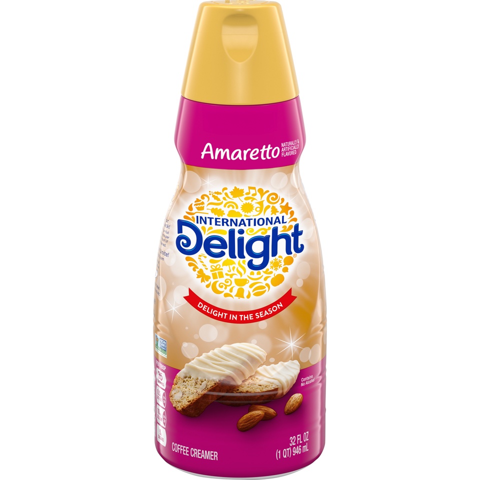 slide 1 of 8, International Delight Almond Cherry Macaron Creamer 32 ounces, 32 oz