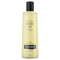 Neutrogena Body Oil Light Sesame Formula, Dry Skin Moisturizer & Hydrating Body Massage Oil, for Radiant & Healthy Looking Glow, Nourishing Bath Oil for Sheer Moisture, 16 fl. oz
