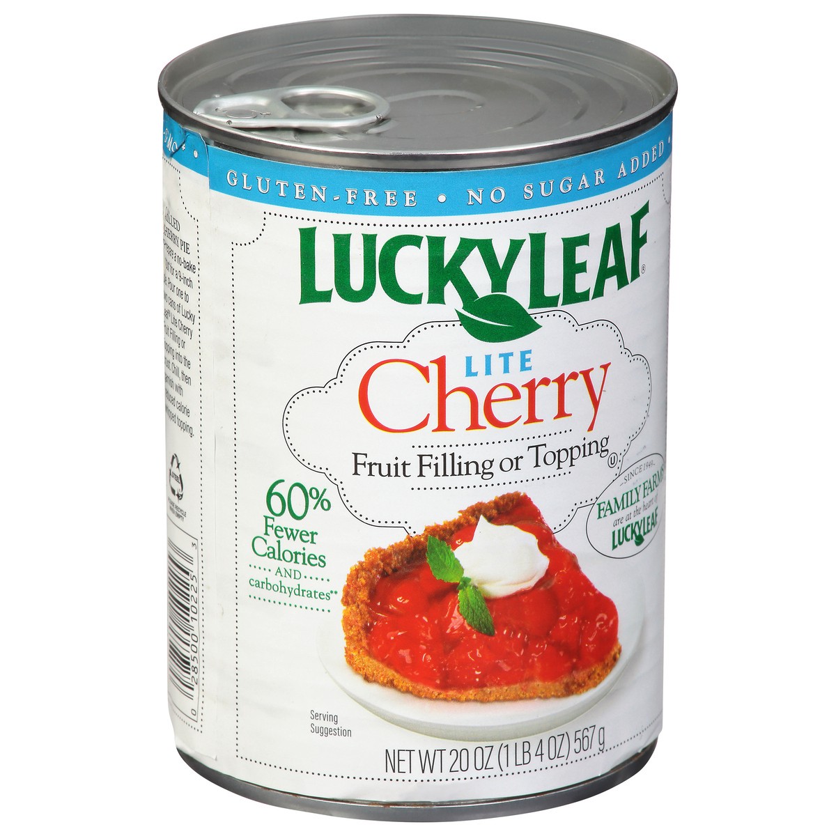 slide 3 of 9, Lucky Leaf Lite Cherry Fruit Filling 20 oz., 20 oz