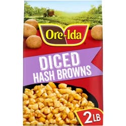Ore-Ida Diced Hash Brown Frozen Potatoes, 32 oz Bag