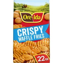 Ore-Ida Golden Waffle French Fries Fried Frozen Potatoes, 22 oz Bag