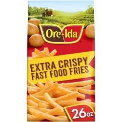 Ore-Ida Extra Crispy Fast Food French Fries French Fried Potatoes, 26 oz Bag