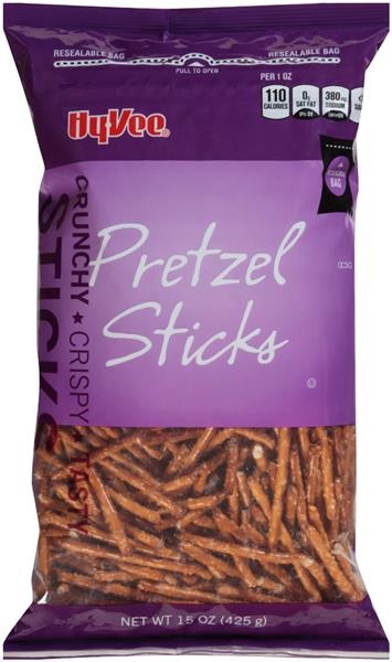 slide 1 of 1, Hy-vee Pretzel Sticks, 15 oz
